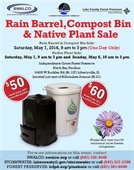 Rain Barrel, Compost Bin & Native Plant Sale flyer