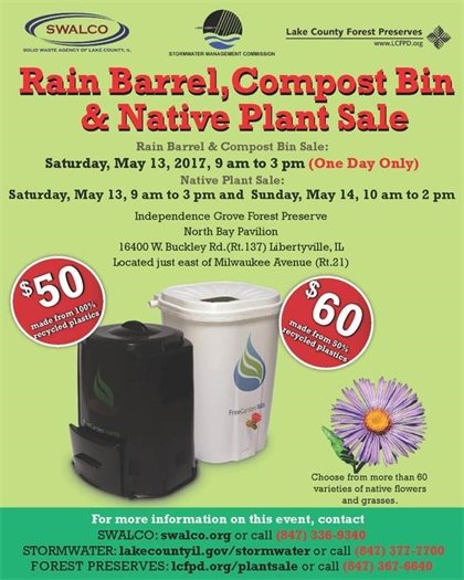 Rain Barrel,  Compost Bin & Native Plant Sale