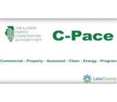 Green text reads "The Illinois Energy Conservation Authority - C-PACE - Commercial Property Assessed Clean Energy Program."