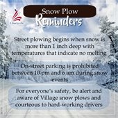 Snow Plow Reminders